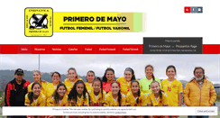 Desktop Screenshot of futbolprimerodemayo.org