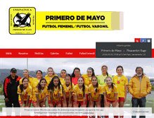 Tablet Screenshot of futbolprimerodemayo.org